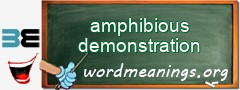 WordMeaning blackboard for amphibious demonstration